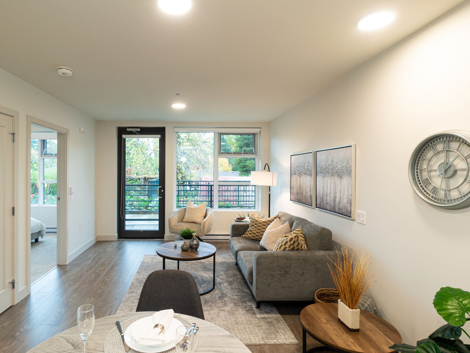 Modern living room retirement homes surrey BC